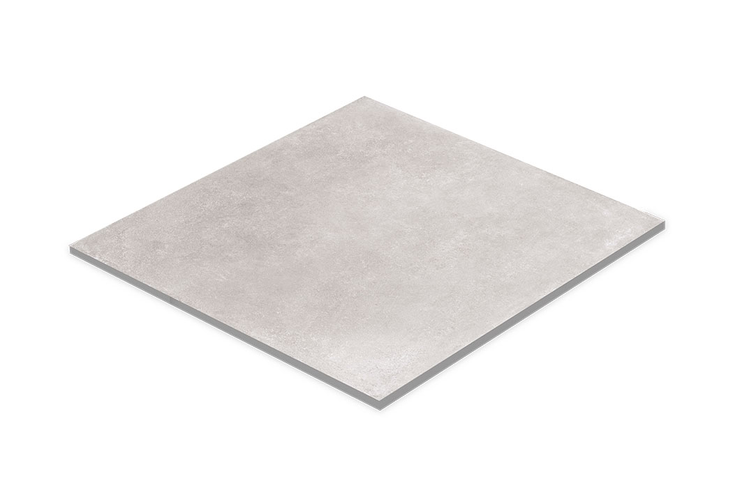 Porcelain stoneware garden and terrace slab 100 x 100 x 2 cm grey matt