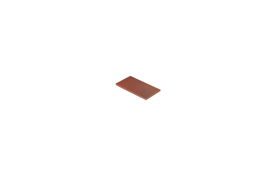 Stoneware split tile 12,5 x 25 cm patrician red flashed