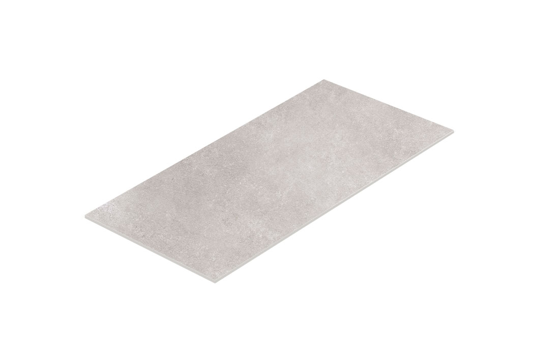 Porcelain stoneware floor and wall tile 60 x 120 cm grey matt