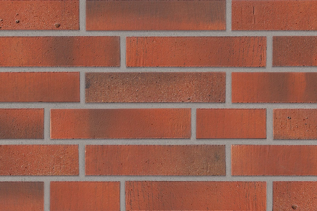 Clinker brick slips DF 240 x 52 mm lava red