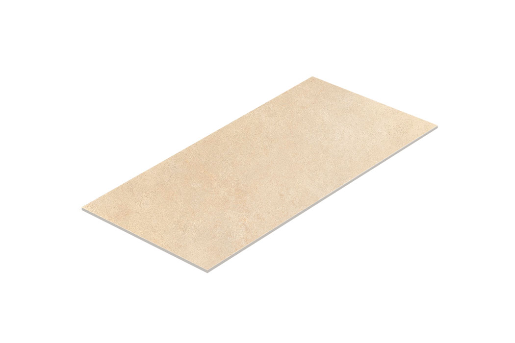 Porcelain stoneware floor and wall tile 60 x 120 cm beige matt