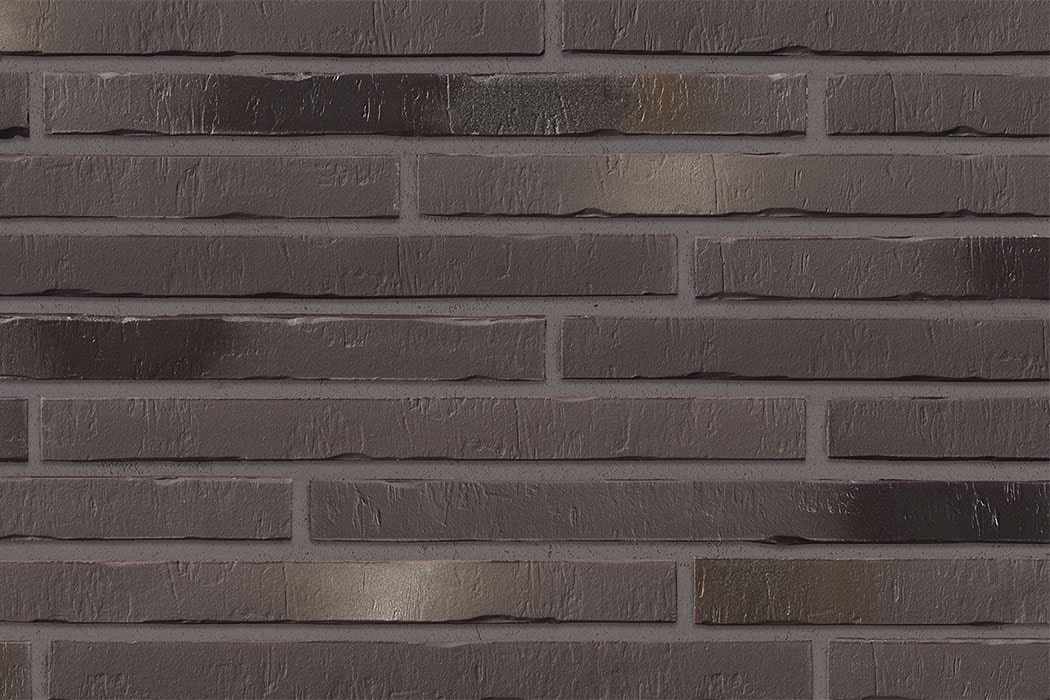 Clinker brick slips LF 490 x 40 mm silver black