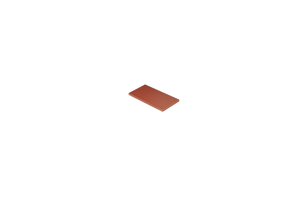 Stoneware split tile 12,5 x 25 cm patrician red 