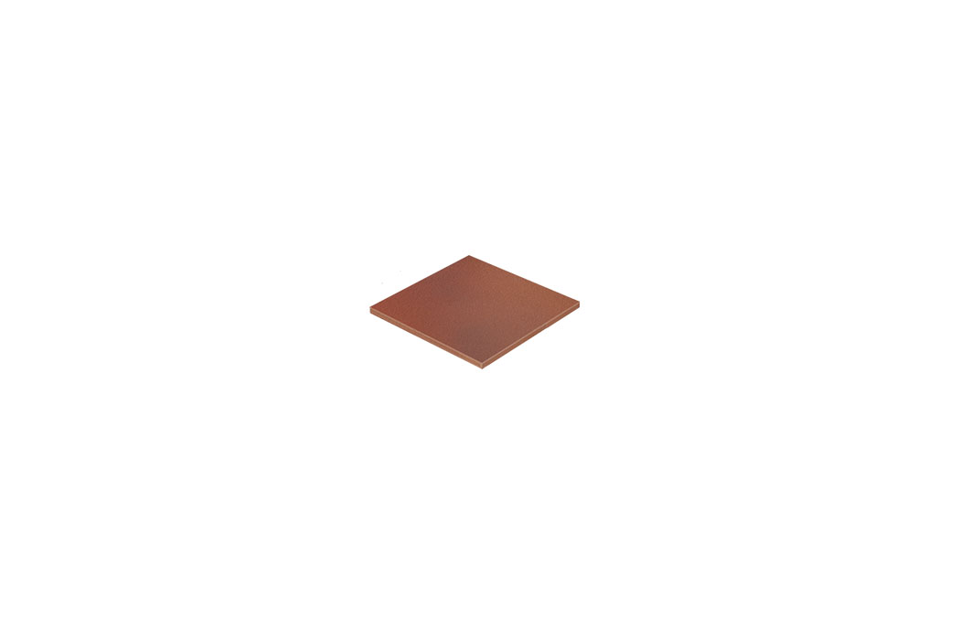 Stoneware split tile 25 x 25 cm patrician red flashed