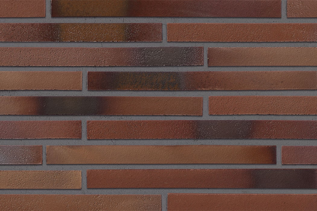 Clinker brick slips LF 490 x 40 mm brown blue