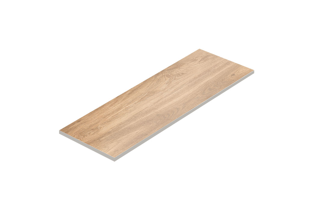 Porcelain stoneware garden and terrace slab 40 x 120 x 2 cm oak