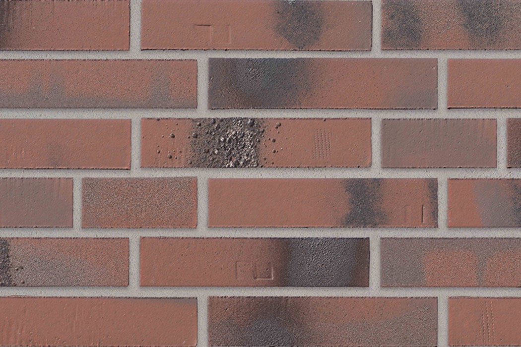 Clinker brick slips DF 240 x 52 mm flame red